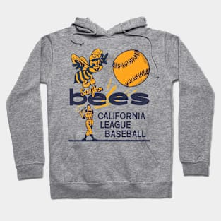Defunct San Jose Bees California Baseball Team Hoodie